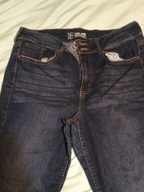 No Boundaries Dark Blue High-Rise Bootcut Jeans